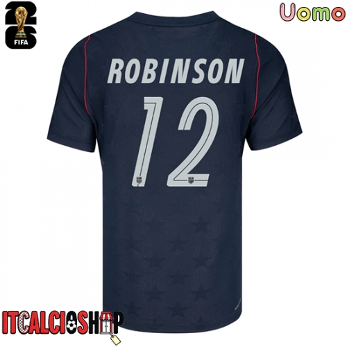 Stati Uniti Miles Robinson #12 Seconda Maglia Mondiali 2026 Manica Corta